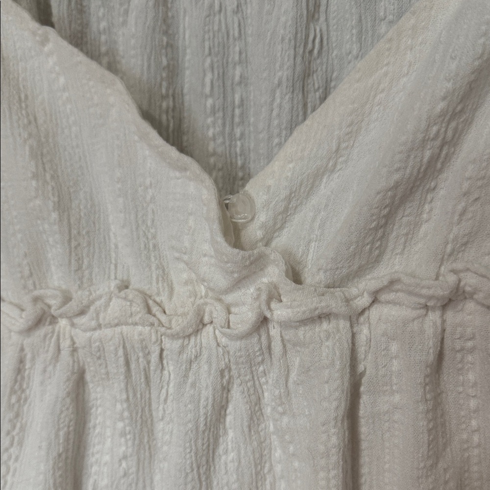 WHITE BABYDOLL DRESS - Picture 3 of 5